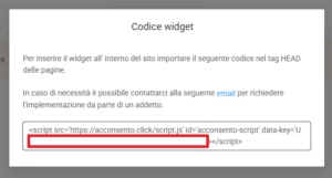 Ecco il codice generato